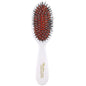 Classic white paddle hair brush with boar bristles by Pasteur Pharmacy, designed for gentle hair detangling and smooth styling.