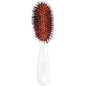 Classic white paddle hair brush with boar bristles from Pasteur Pharmacy, designed for gentle, effective hair detangling and smoothing.