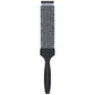 Small flat thermal hair brush from The Wollow by Pasteur Pharmacy, made in Italy, with black bristles and ergonomic handle.