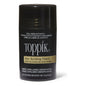 Medium blonde Toppik Hair Building Fibers by Pasteur Pharmacy, 0.42 oz, close-up of the product container and fibers.