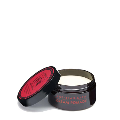 American Crew Cream Pomade in 3 oz. jar, hair care product with a smooth, creamy texture for styling and hold.