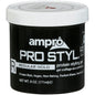 Ampro Pro Styl Protein Styling Gel 6 oz in a clear jar, alcohol-free with a firm hold for hair styling and control.