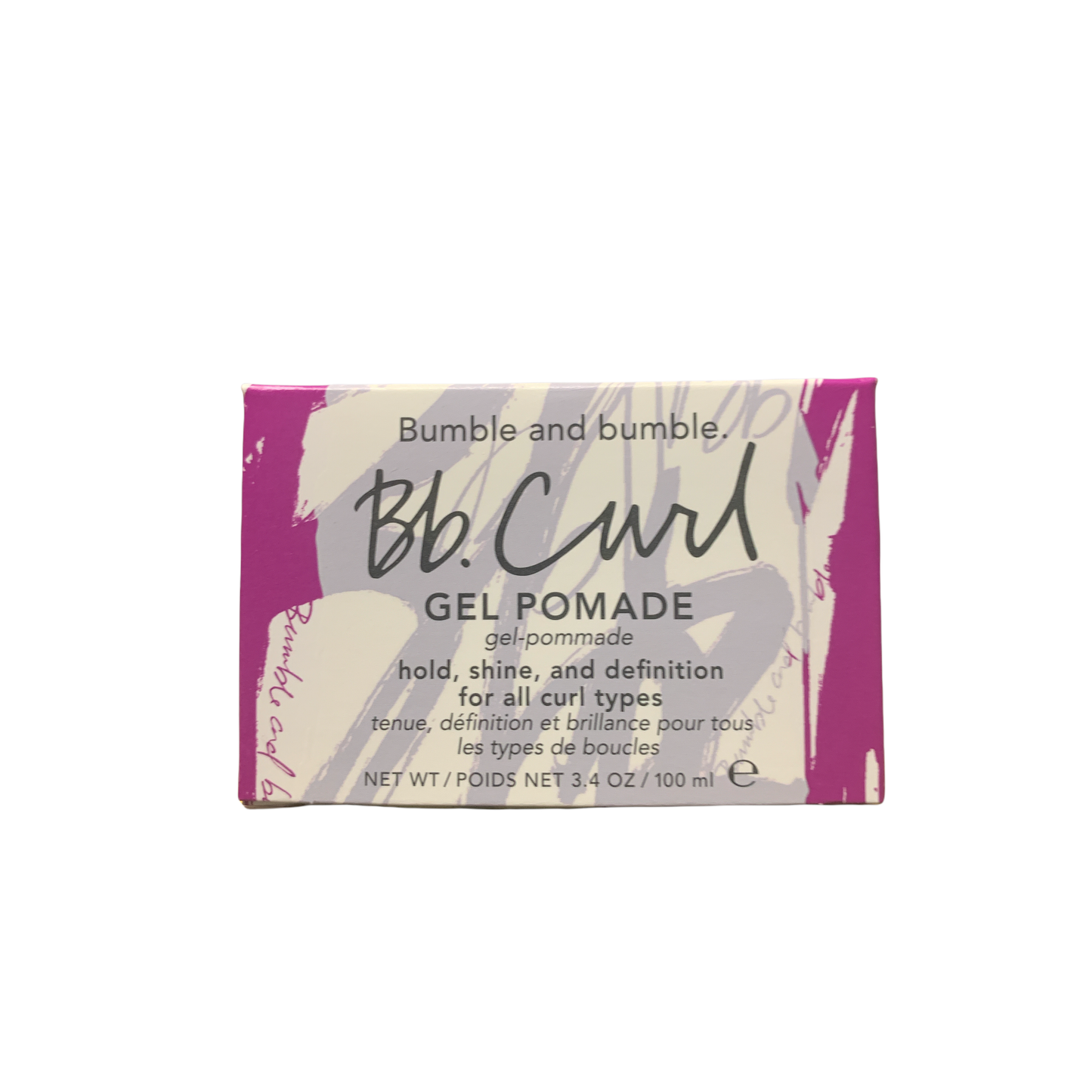 Bumble and Bumble Curl Gel Pomade in a 3.4 oz bottle, designed for defining and shaping curly hair with a styling hair care product