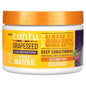 Cantu Grapeseed Strengthening Treatment Masque in a 12 oz jar, hair care product for nourishing and strengthening hair.