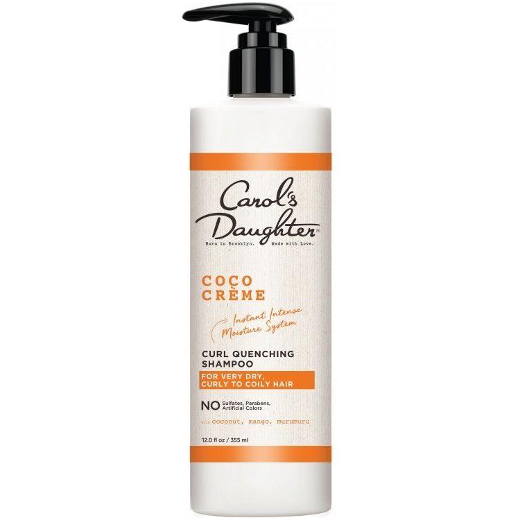 Carol's Daughter Coco Creme Sulfate-Free Shampoo 12 oz bottle, highlighting the hair care product with a sleek label design.