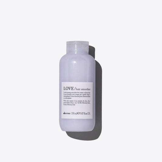 Davines Love Hair Smoother bottle, 5.07 oz, hair care product with sleek packaging for frizz control and smooth hair.