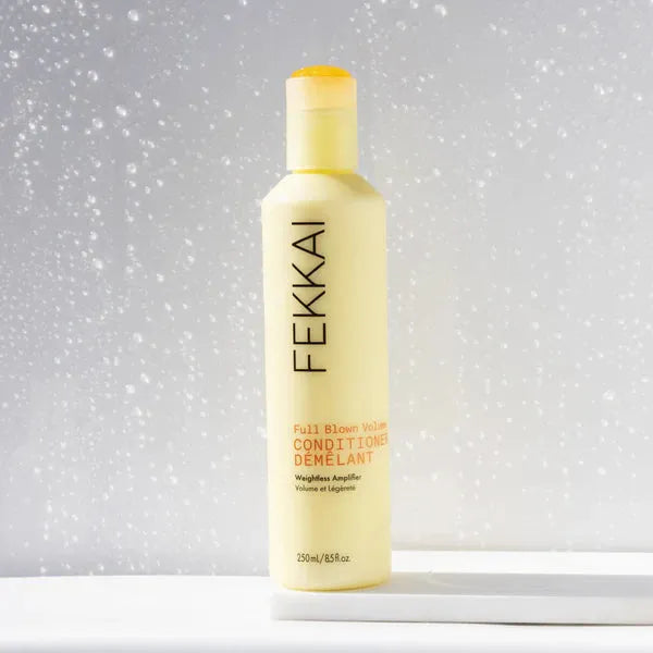 Fekkai Full Blown Volume Conditioner in 8 fl oz bottle, hair care product for added volume and fullness, natural hair styling.