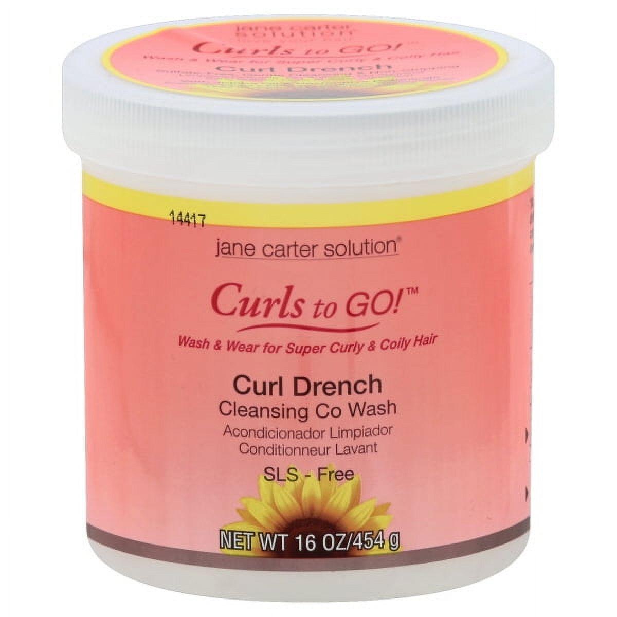 Jane Carter Solution Curls To Go! Curl Drench Cleansing Co-Wash 16 Oz for curly hair, gentle cleansing and moisturizing hair care.