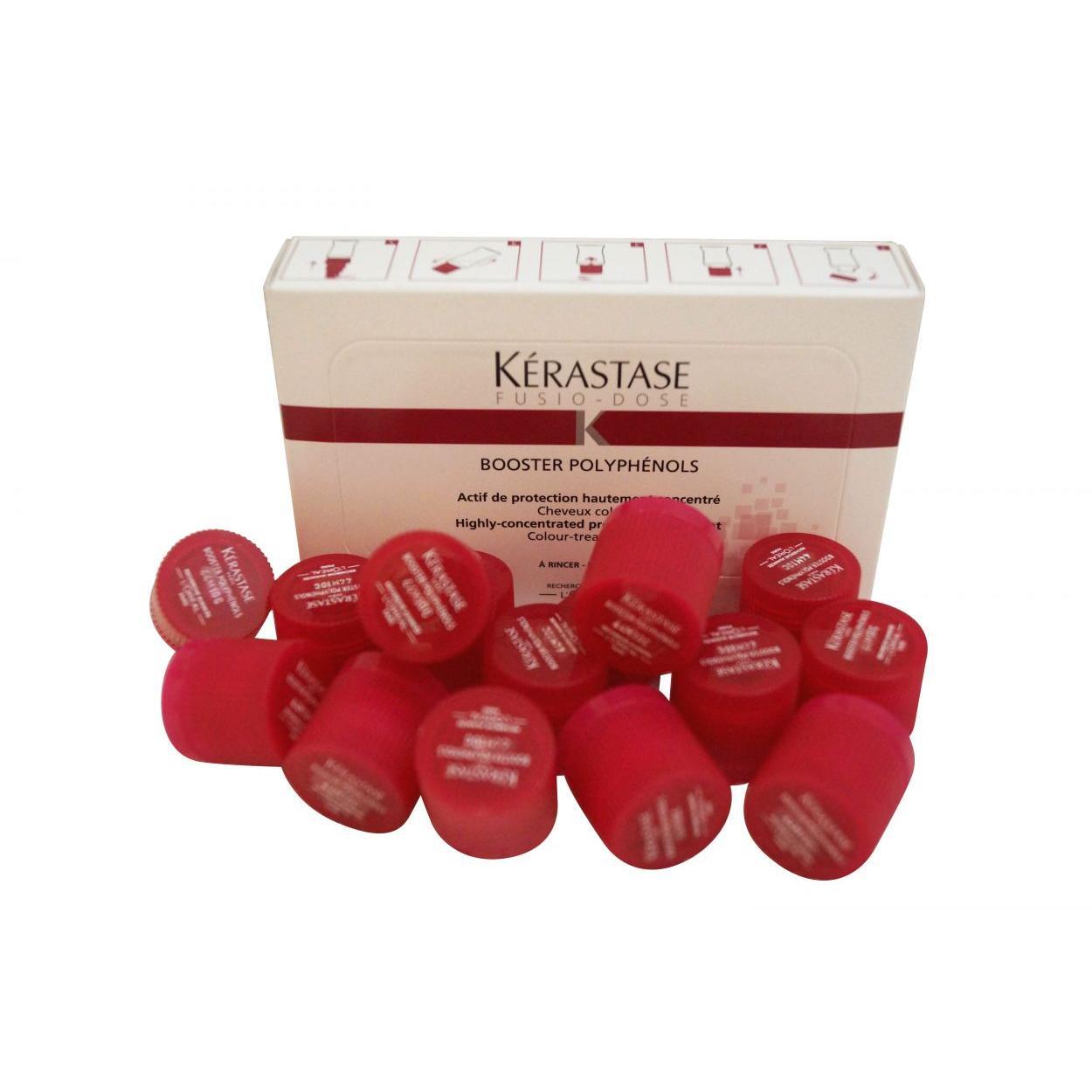 Kerastase FUSIO-DOSE Booster polyphenols hair care ampoules, 15 x 0.4 ml, for nourishing and revitalizing hair.