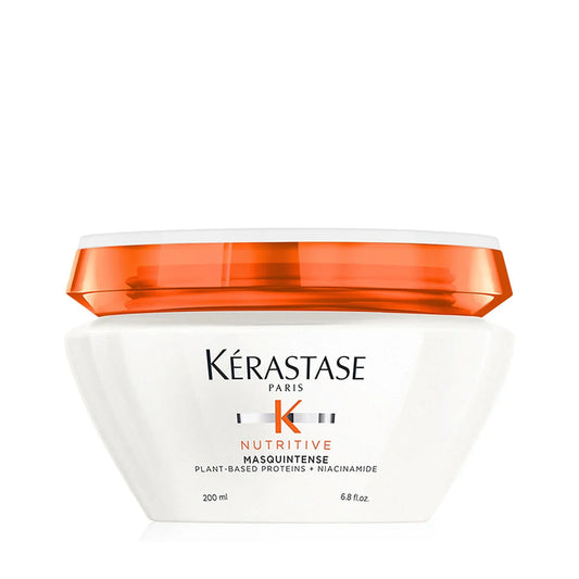Kérastase Nutritive Masquintense Treatment for fine hair, 5.1 oz, in a jar, designed to nourish and hydrate fine hair types.