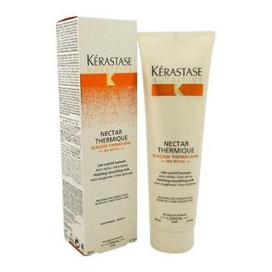 Kerastase Nutritive Nectar Thermique nourishing milk for dry hair in 150ml bottle, hair care product for smoothing and polishing.