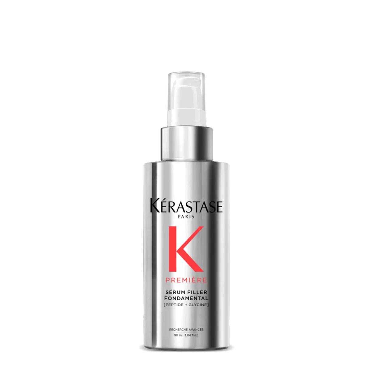 Kerastase Premiere Serum Filler Fondamental hair care serum in 90ml bottle, designed to strengthen and nourish hair.