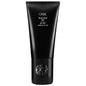 Oribe Rock Hard Gel hair styling product with a clear jar and black lid, showcasing its strong hold for hair styling.