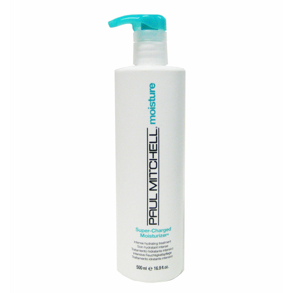 Paul Mitchell Super Charged Hair Treatment in 16.9 oz bottle, designed to boost hair health and vitality.