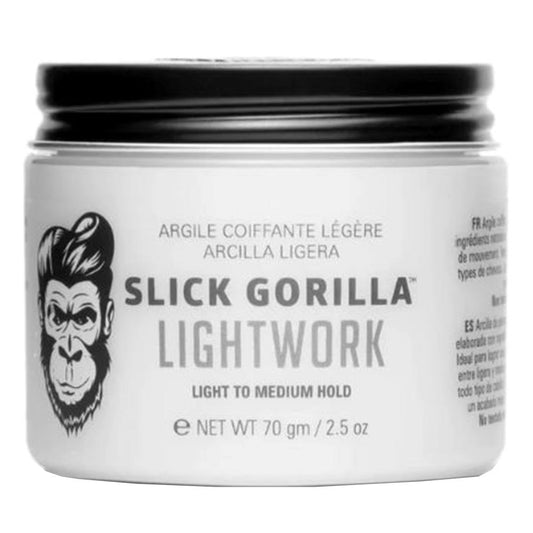 Slick Gorilla Lightwork hair gel by Pasteur Pharmacy, 2.5 oz, with light to medium hold for styling hair.