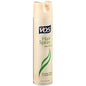 VO5 Unscented Hair Spray in 8.5 oz aerosol with crystal-clear formula and 14-hour hold, designed for durable hair styling.