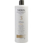 Nioxin Bionutrient Protectives Scalp Therapy System 3 for fine hair in a 33.8 oz bottle, designed for healthy scalp care.