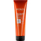 Redken Frizz Dismiss hair care product in 8.5 oz bottle, designed to tame frizz and smooth hair.
