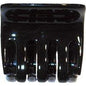 Black Smoothies Chunky Square Hair Claw by Pasteur Pharmacy, sturdy hair clip for secure hold and stylish hair styling.