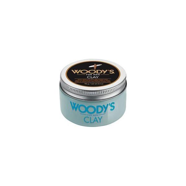 Woody's ForMen Matte Finish Hair Clay in 3.4 Oz jar, natural styling product with a matte hold and texture for men's hair.