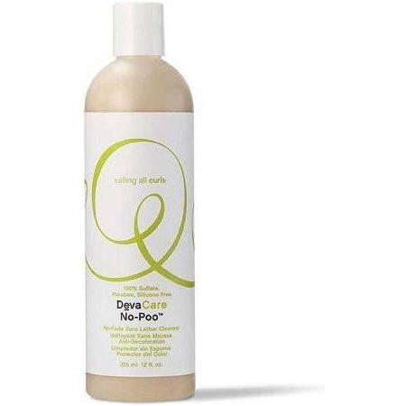 DevaCurl No-Poo No Fade Zero Lather Hair Cleanser 12 oz, gentle sulfate-free shampoo for curly hair.