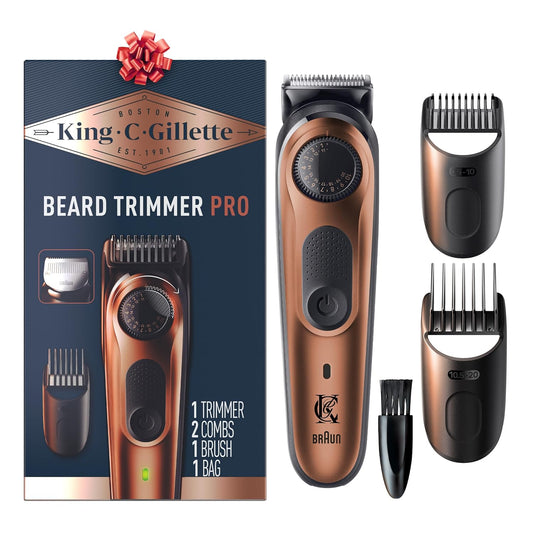 Gillette King C. Beard Trimmer PRO with Precision Wheel, hair clippers and trimmer for beard grooming, by Pasteur Pharmacy.