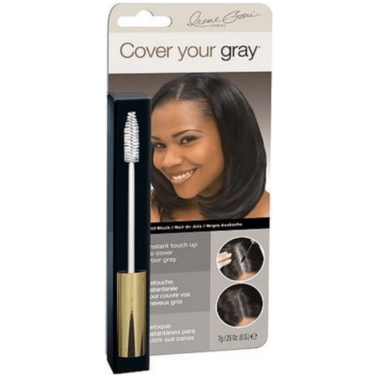 Irene Gari Cover Your Gray Hair Color Brush in black, 0.25 oz, for effective gray hair coverage from Pasteur Pharmacy.