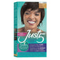 Just 5 Women's Permanent Hair Color in Darkest Brown by Pasteur Pharmacy, showing the hair color tube and packaging.