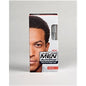 Just For Men AutoStop Foolproof Hair Color in Jet Black, 1.2 oz, featuring a hair dye bottle with black hair color product.