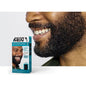 Just For Men Brush-In Color Gel for Mustache & Beard in Jet Black, Pasteur Pharmacy, 0.5 oz, showing gel applicator on facial hair.