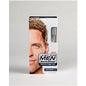 Just For Men Autostop Foolproof Hair Color Light Brown A-25 kit, 16 oz, showing the hair color bottle and application tools.