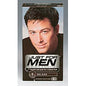 Just for Men Shampoo-In Haircolor in Real Black H-55, 2 oz, shown in a bottle with black hair color product label.