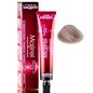 L'Oreal Majirel 9.12 Very Light Blonde Beige Violet hair color tube, 1.7 oz, featuring blonde and violet shades.