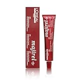 L'Oreal Majirel permanent hair color tube in 4.56 Dark Mahogany Auburn Brown, 1.8 oz, showing the product packaging.