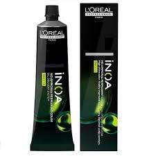 L'Oréal Professionnel INOA 3/3N Darkest Brown permanent hair color tube, 2.1 oz, ideal for natural dark brown hair.