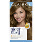 Nice 'N Easy Light Golden Brown 6G permanent hair color box by Pasteur Pharmacy, with golden brown shade and hair color tube visible.