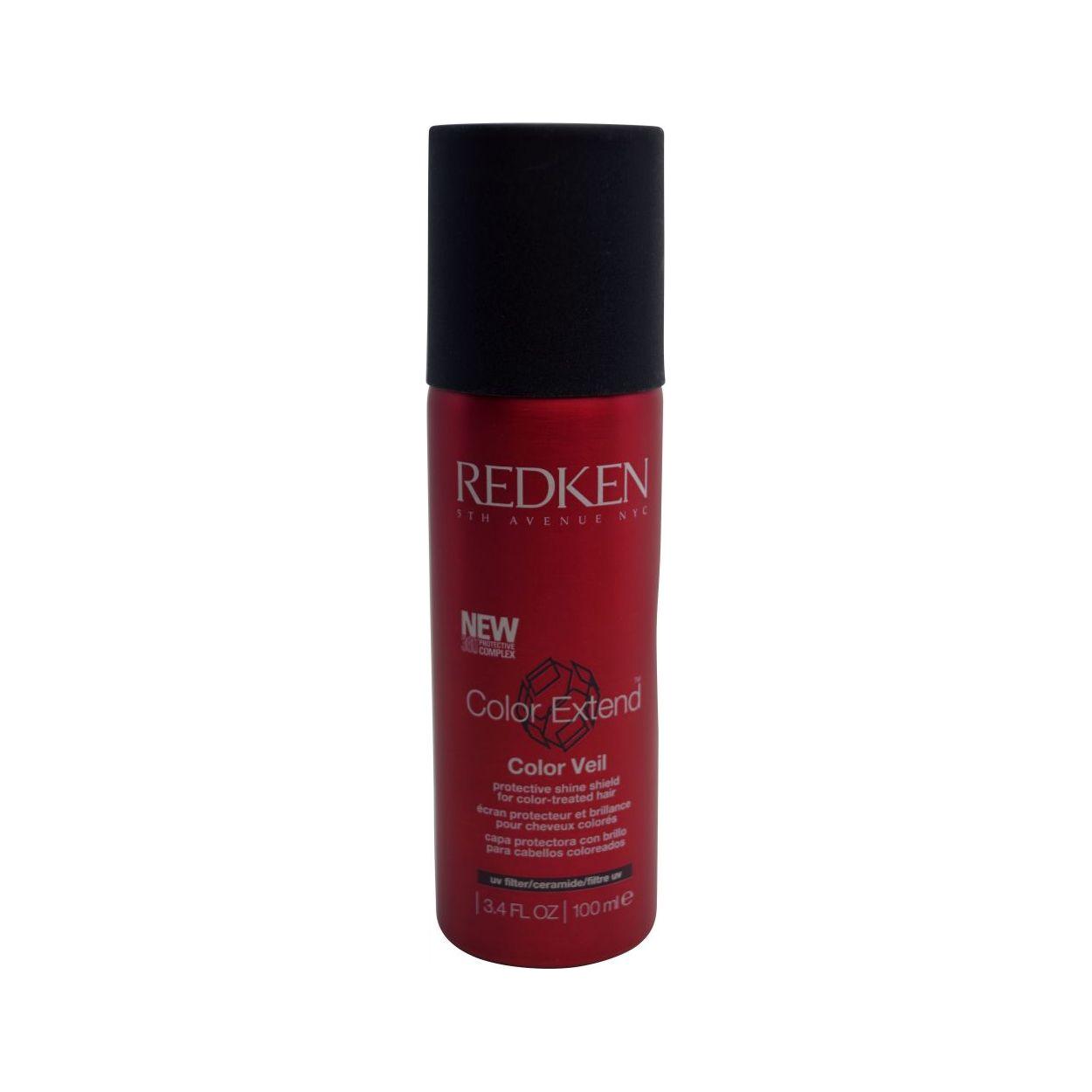 Redken 5th Avenue NYC Color Veil hair color product in 3.4 oz bottle with colorful packaging and branding details.