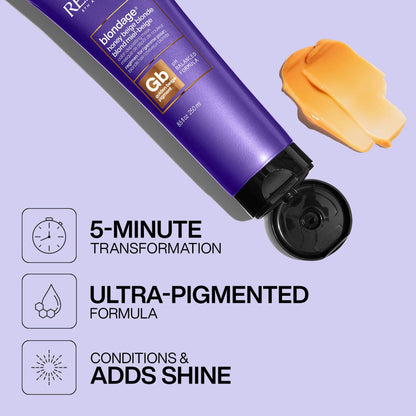 Redken Color Extend Color-Depositing Hair Mask with GB pigment, 8.5 fl oz, for vibrant, color-treated hair care.