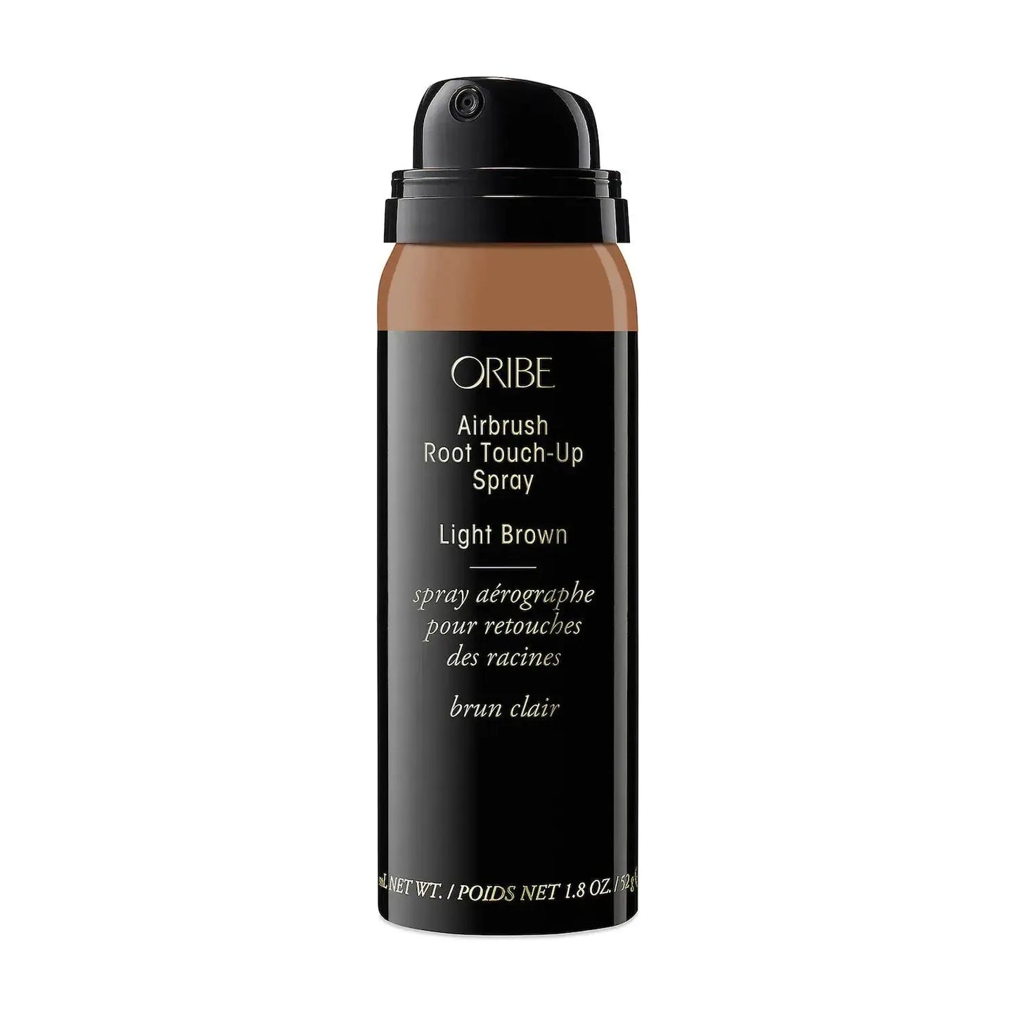 Oribe Airbrush Root Touch-Up Spray in Light Brown, 30ml, a hair color spray for quick root coverage and natural-looking results.