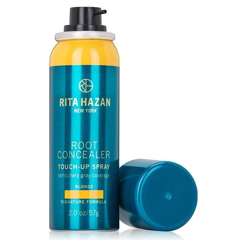 Rita Hazan Blonde Root Concealer Touch Up Spray in 2oz, a hair color spray for quick root coverage and seamless blending.