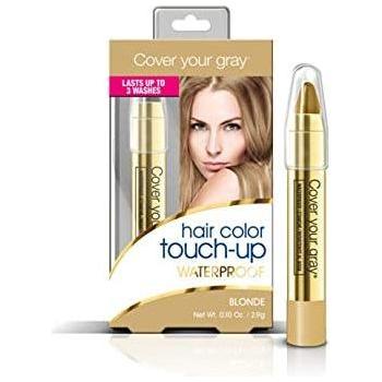 Irene Gari Cover Your Gray waterproof hair color touchup stick in blonde, 0.1 oz, for quick gray hair coverage.