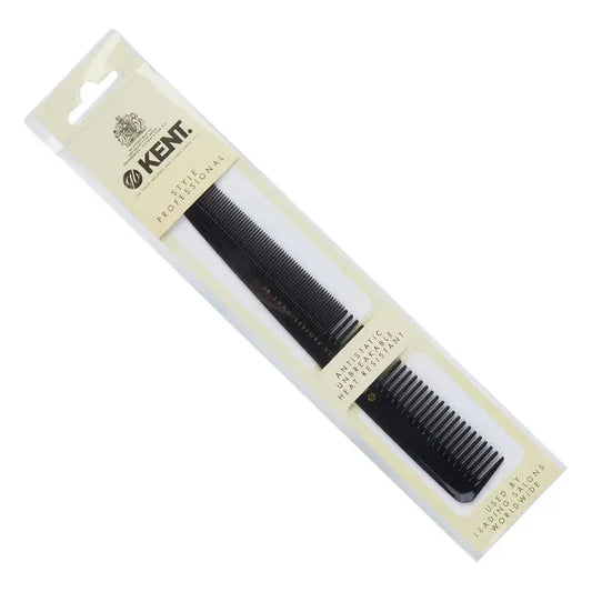 Kent Cutting Comb with shallow teeth, 180mm, Pasteur Pharmacy brand, featuring fine teeth for precise hair sectioning.