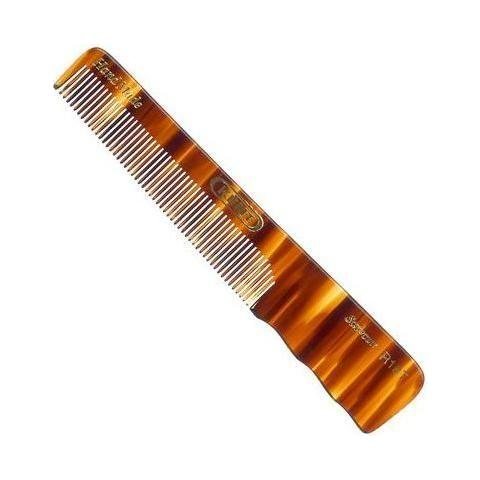 Kent Handmade Comb R18T, 140mm fine-tooth pocket hair comb, ideal for detangling and grooming hair.
