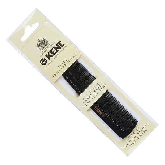 Kent Pocket Comb 135mm, a hair comb by Pasteur Pharmacy, with fine teeth for styling and detangling hair.