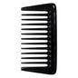 Wide tooth 4-inch hard rubber hair comb by Pasteur Pharmacy, showcasing its sturdy design and wide teeth for gentle detangling.