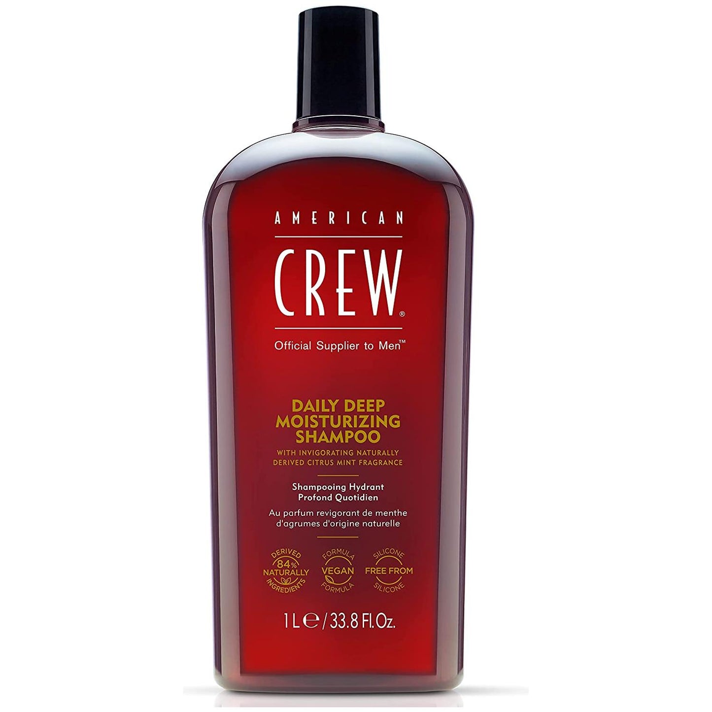 American Crew Daily Moisturizing Conditioner in 8.4 oz bottle, shown with the label and product packaging.