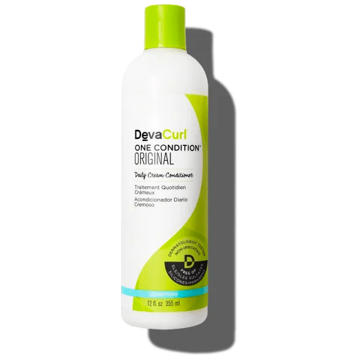 DevaCurl One Condition Ultra Creamy Daily Hair Conditioner in 12 oz bottle, moisturizing and nourishing for soft, healthy hair