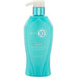 It's a 10 Blow Dry Miracle Glossing Glaze Hair Conditioner by Pasteur Pharmacy in a 10 oz bottle showing shiny, smooth hair.