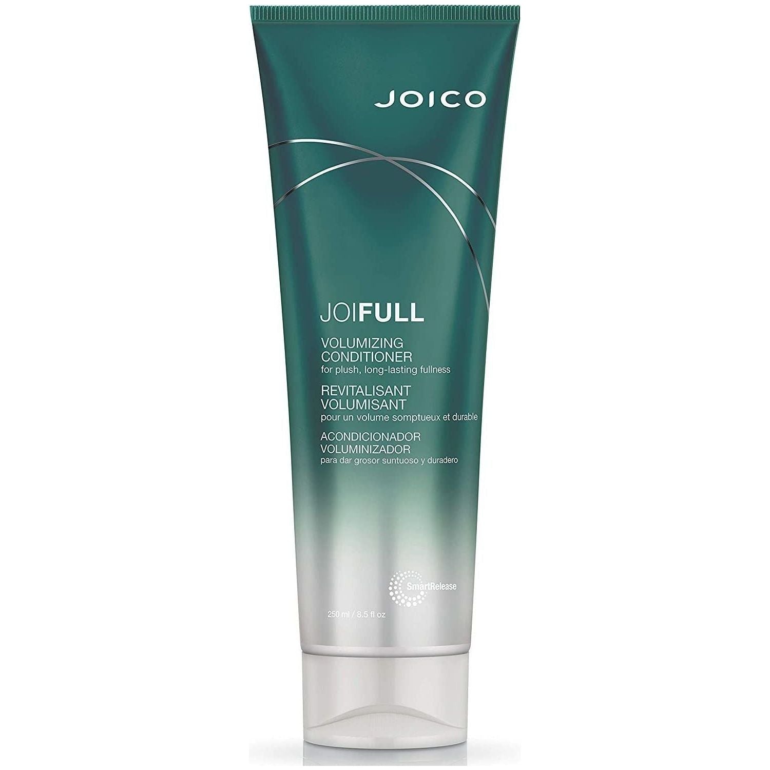 Joico JoiFull Volumizing Conditioner in 8.5 oz bottle, nourishing hair with added volume and shine.
