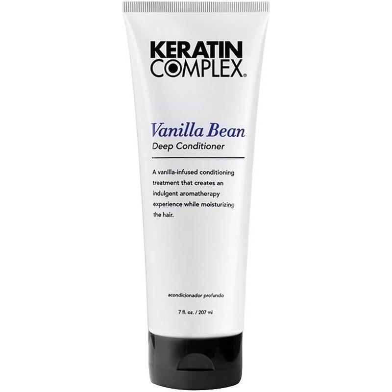 Keratin Complex Vanilla Bean Deep Conditioner for hair, 7 fl oz, nourishing hair conditioner by Pasteur Pharmacy